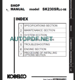 SK230SRLC-5E 2019 Shop Manual