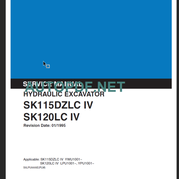 SK120LC IV SERVICE MANUAL