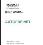 SK350LC-8 ELEVATOR CAB SHOP MANUAL