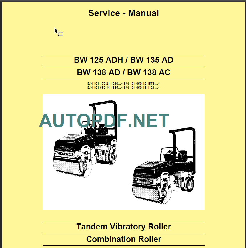 BW 138 AC AD Service Manual