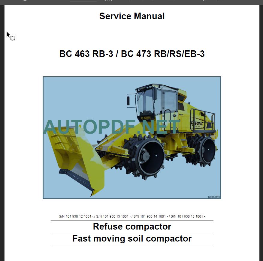 BC 463 RB-3 Service Manual