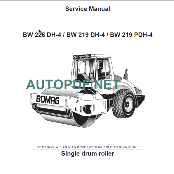 BW 226 DH-4 Service Manual