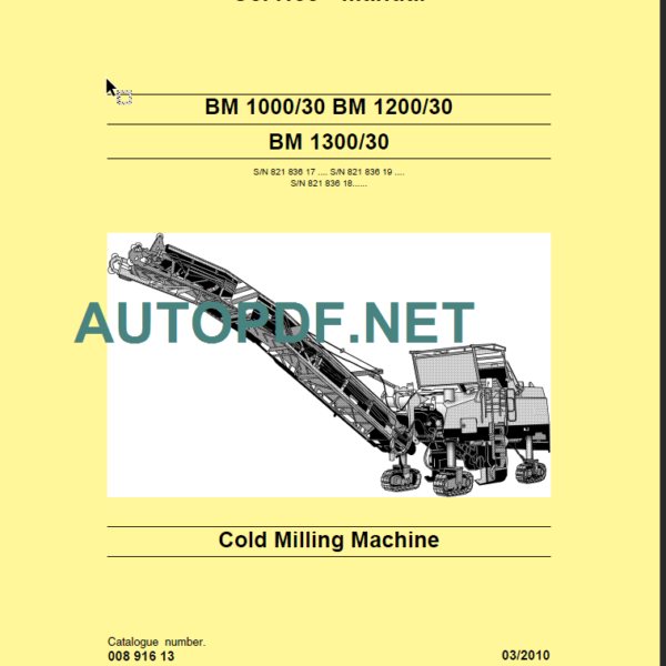 BM 1200-30 Service Manual