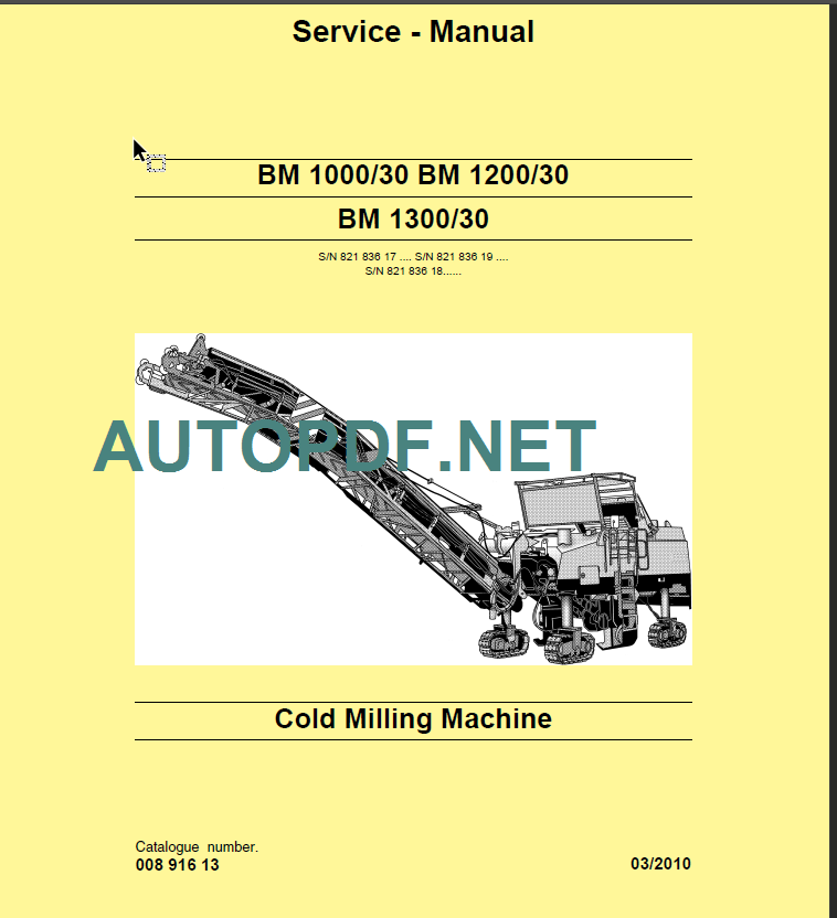 BM 1200-30 Service Manual