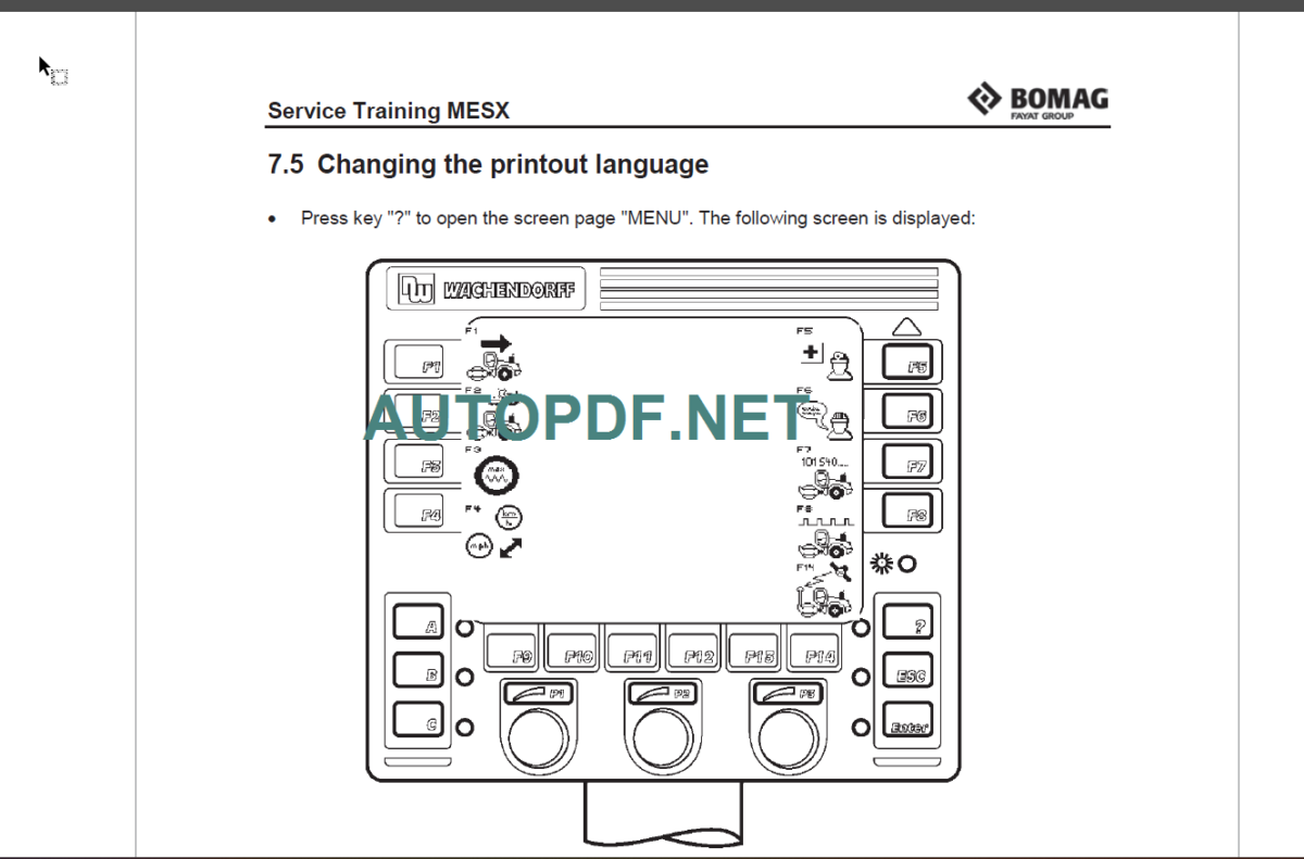 BW 226 DH-4 Service Manual