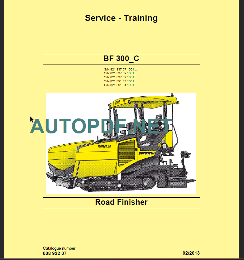 BF 300_C Service Training