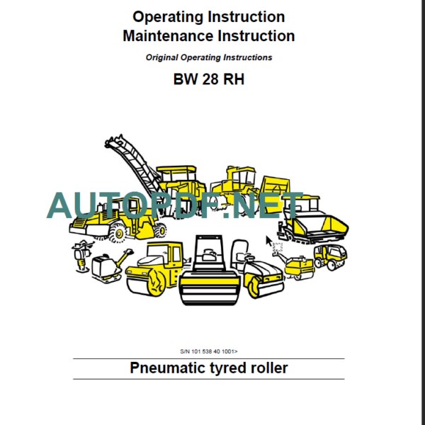 BW 28 RH Operating Maintenance Instruction