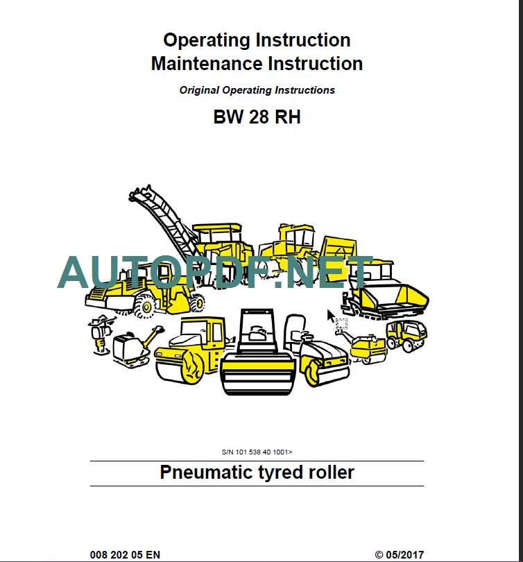 BW 28 RH Operating Maintenance Instruction