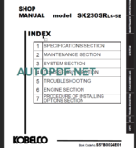 SK230SRLC-5E SHOP MANUAL