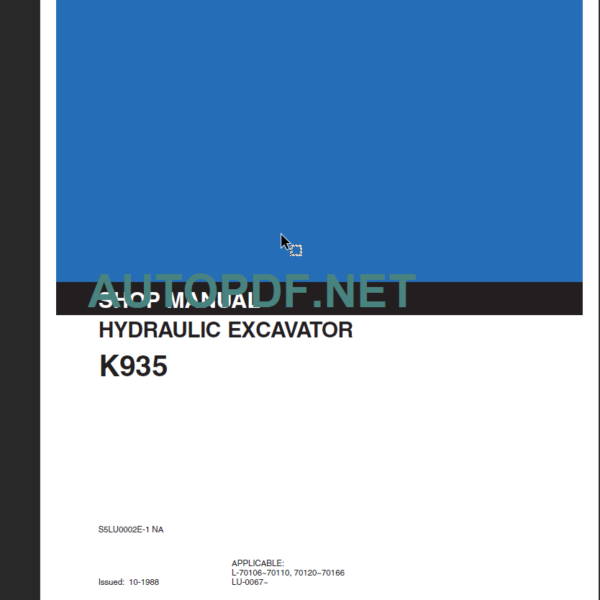 K935 SHOP MANUAL