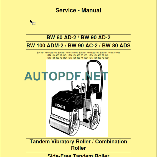 BW 80 AD-2 Service Manual