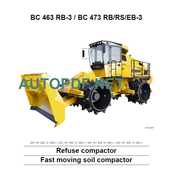 BC 473 RB RS EB-3 Service Manual