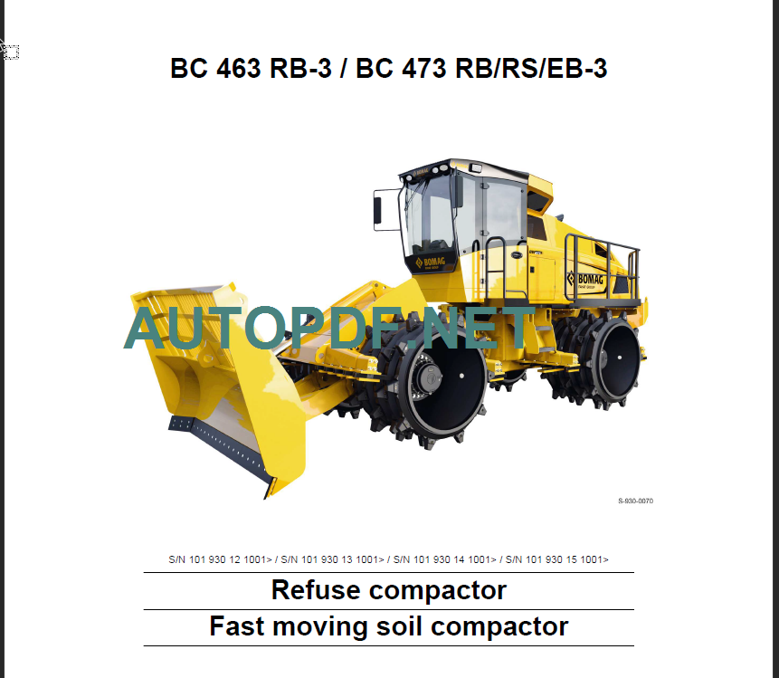 BC 473 RB RS EB-3 Service Manual