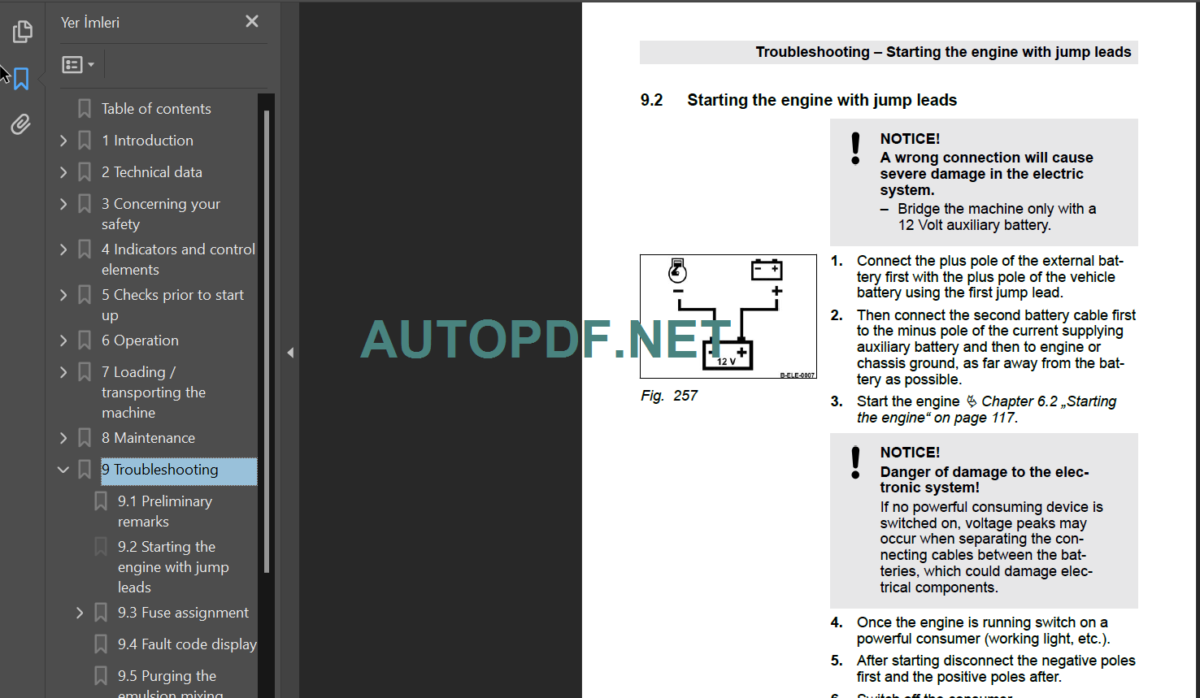 BW 28 RH Operating Maintenance Instruction