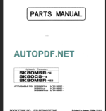 SK80MSR-1E-SK80CS-1E-SK80MSR-1ES PARTS MANUAL