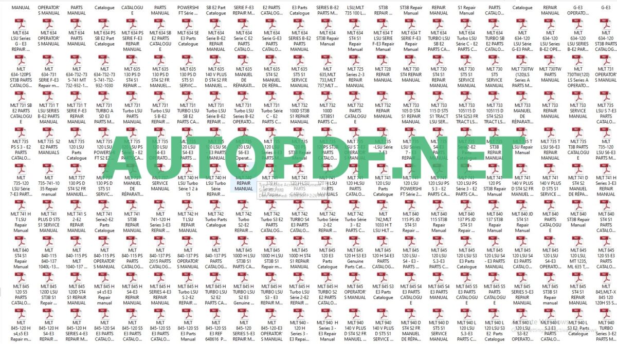 MANITOU FULL PDF MANUAL ARCHIVE