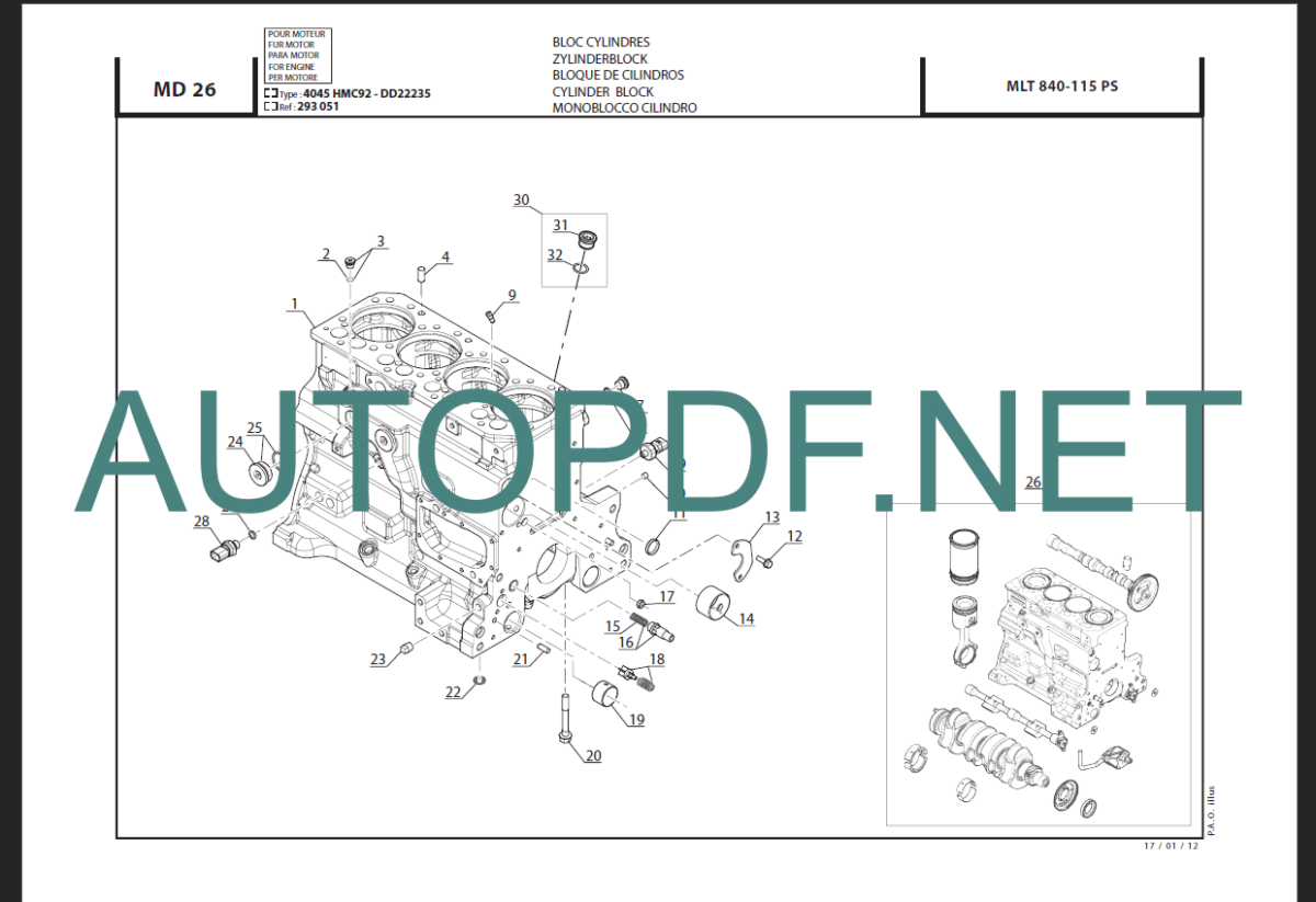 MLT 840 PARTS CATALOGUE