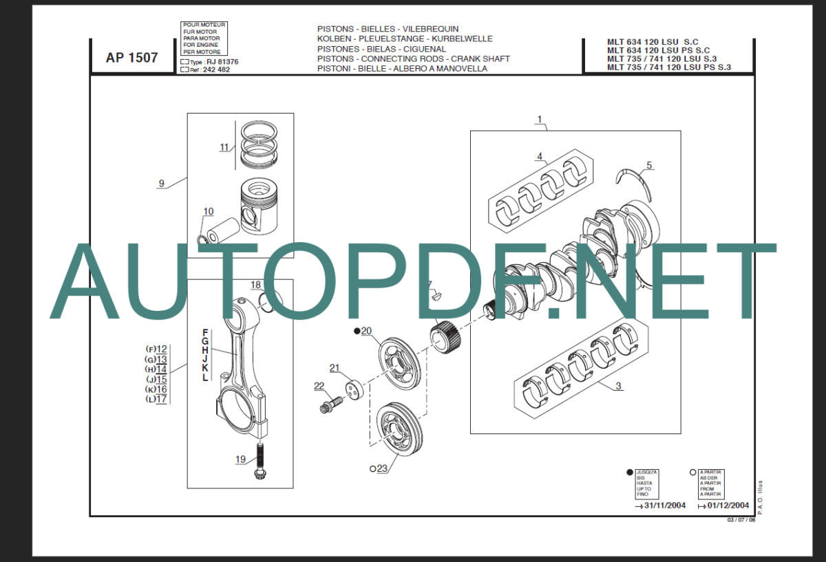 MLT 634 Serie C E2 PARTS CATALOGUE