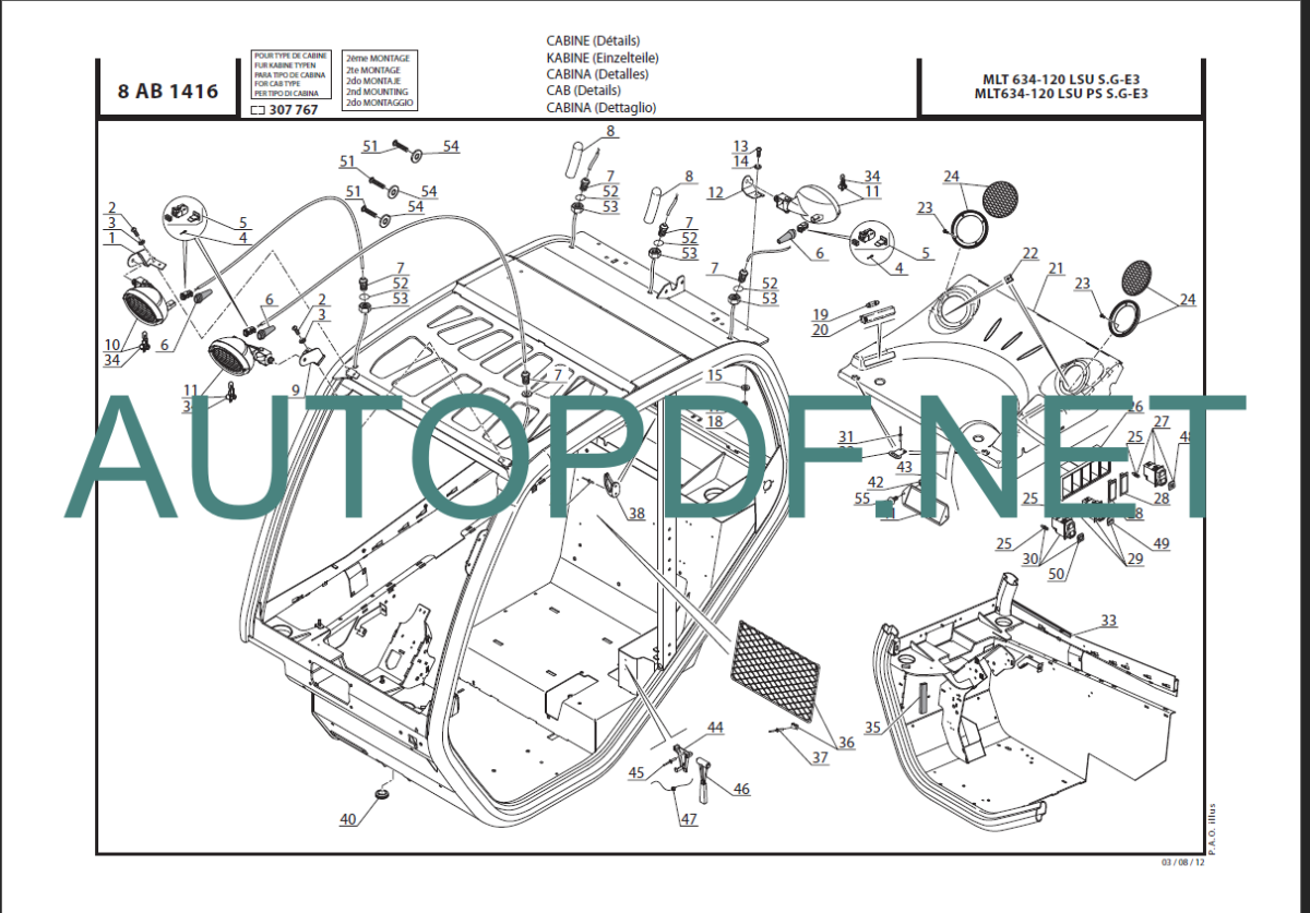 MLT 634 Serie G-E3 PARTS CATALOGUE