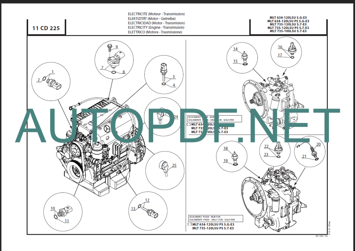 MLT 735 LSU S 7-E3 PARTS CATALOGUE