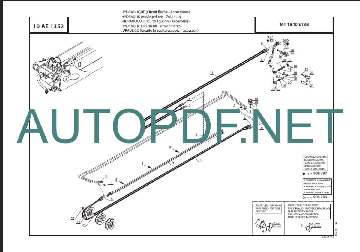 MT 1840 ST3B PARTS CATALOGUE