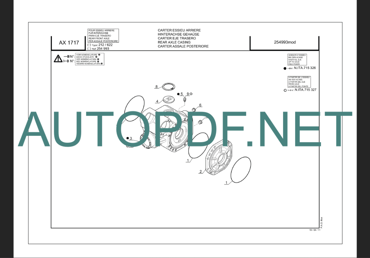 MT-X 1740 SLT S3-E3 PARTS CATALOGUE