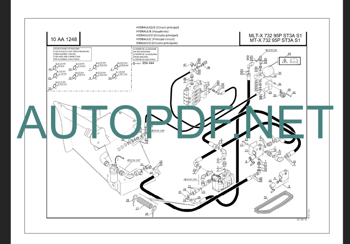 MT-X 732 95P ST3A PARTS CATALOGUE