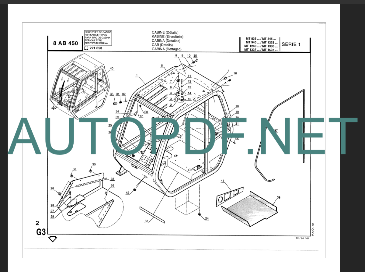 MT 1240 Parts Catalogue