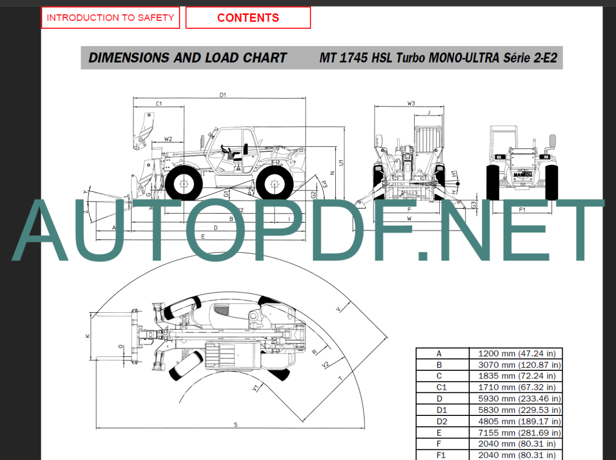 MT 1745 HSL E2 USA OPERATOR'S MANUAL