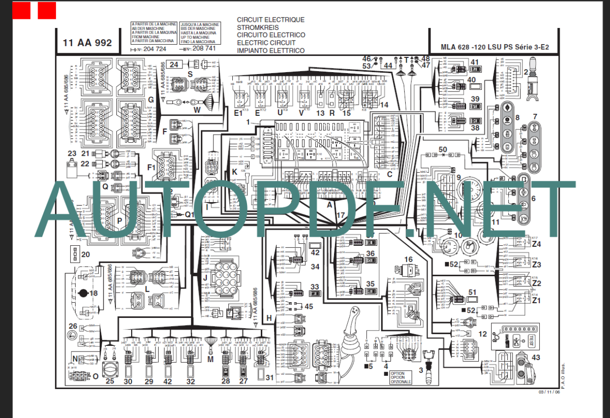 MLA 628-120 LSU POWERSHIFT SERIES 3-E2 PARTS MANUAL