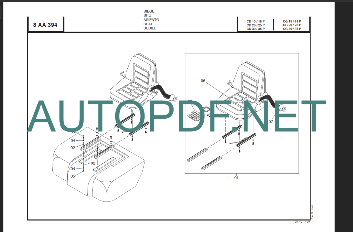 CD 30P-CG 30P PARTS CATALOGUE