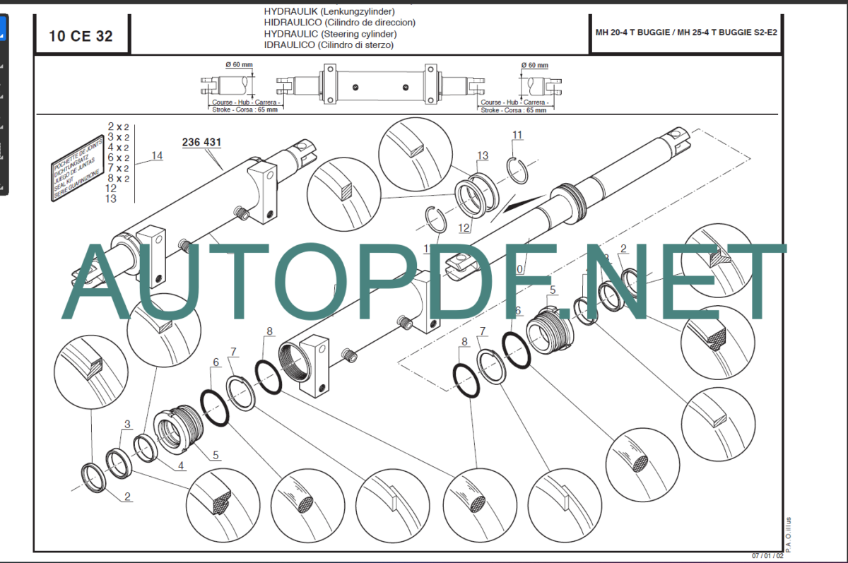 MH 25 4 Turbo Series 2-E2 PARTS MANUAL