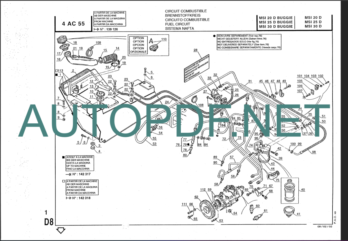 MSI 20D - MSI 20D BUGGIE PARTS CATALOGUE