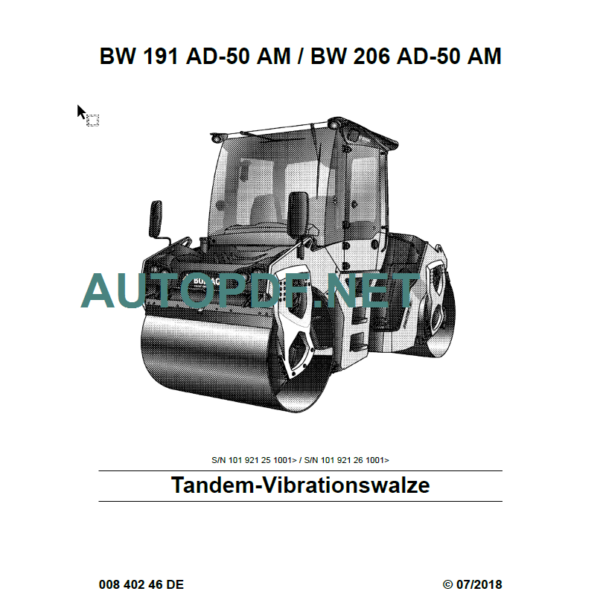 BW 191 AD-50 AM Service Manual