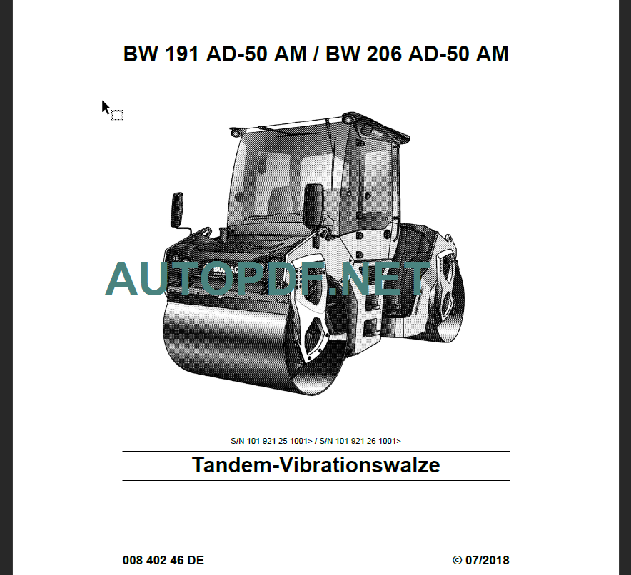 BW 191 AD-50 AM Service Manual