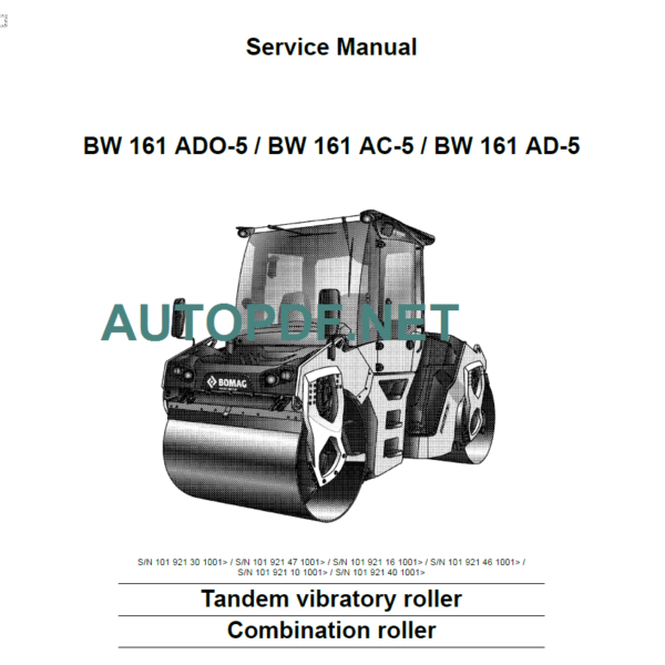 BW 161 AD-5 Service Manual