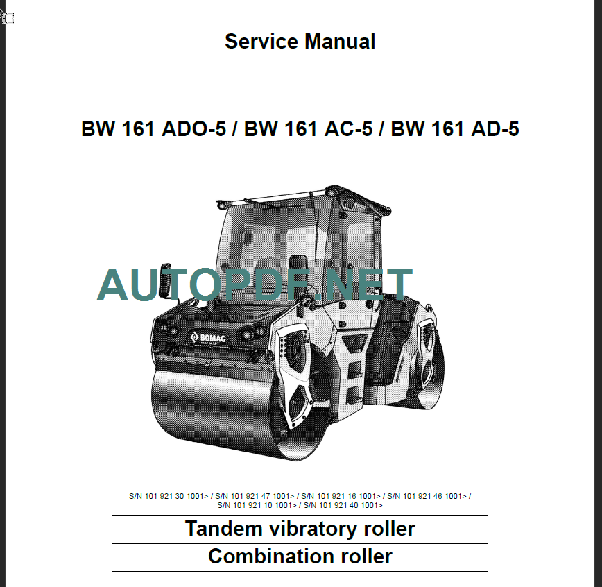 BW 161 AD-5 Service Manual