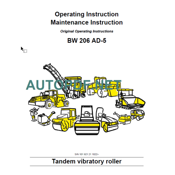 BW 206 AD-5 Operating Maintenance Instruction