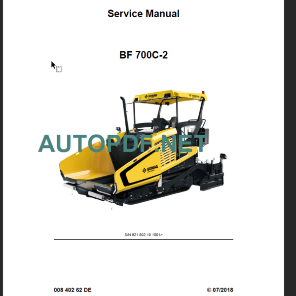 BF 700C-2 Service Manual