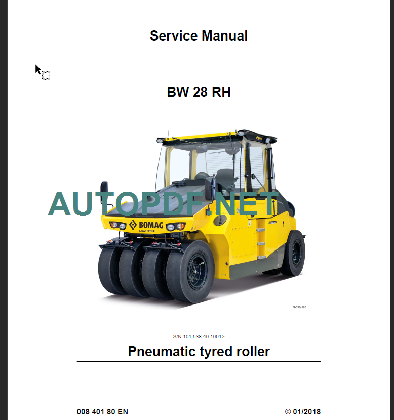 BW 28 RH Service Manual