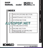 SK250_260LC-10 Shop Manual