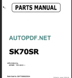 SK70SR PARTS MANUAL