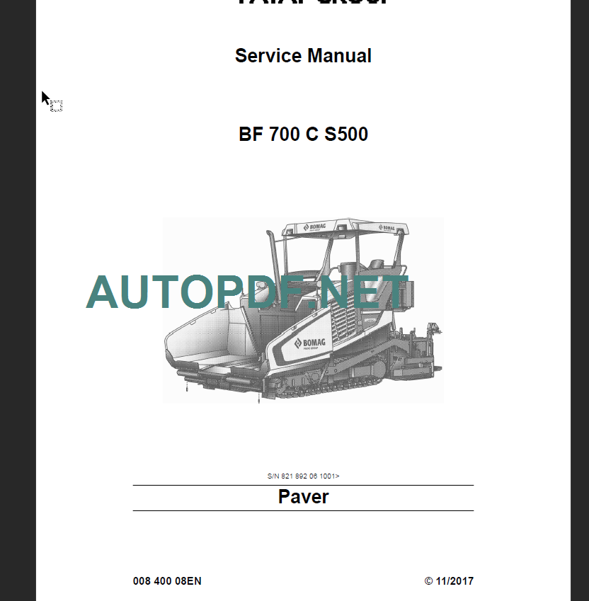 BF 700 C S500 Service Manual