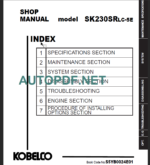 SK230SRLC-5E (EU 2019) Shop Manual