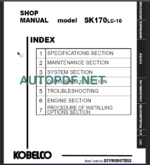 SK170LC-10 NA Shop Manual