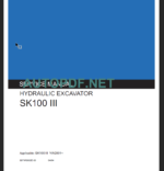 SK100 III SERVICE MANUAL