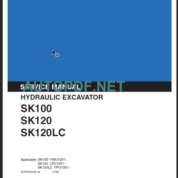 SK100 SERVICE MANUAL 1995