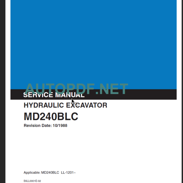 MD240BLC SERVICE MANUAL