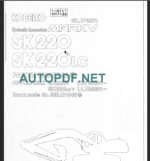 SK220-SK220LC MARK V PARTS MANUAL