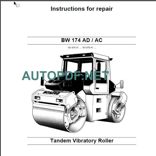 BW 174 AD AC REPAIR INSTRUCTION